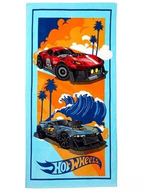 Hot Wheels Beach Towel 100% cotton NEW 58" x 28"